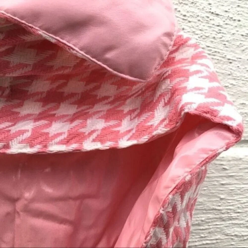 Zack & Zoey Houndstooth Rain & Shine Dog Coat Reversible Rain Jacket XL
